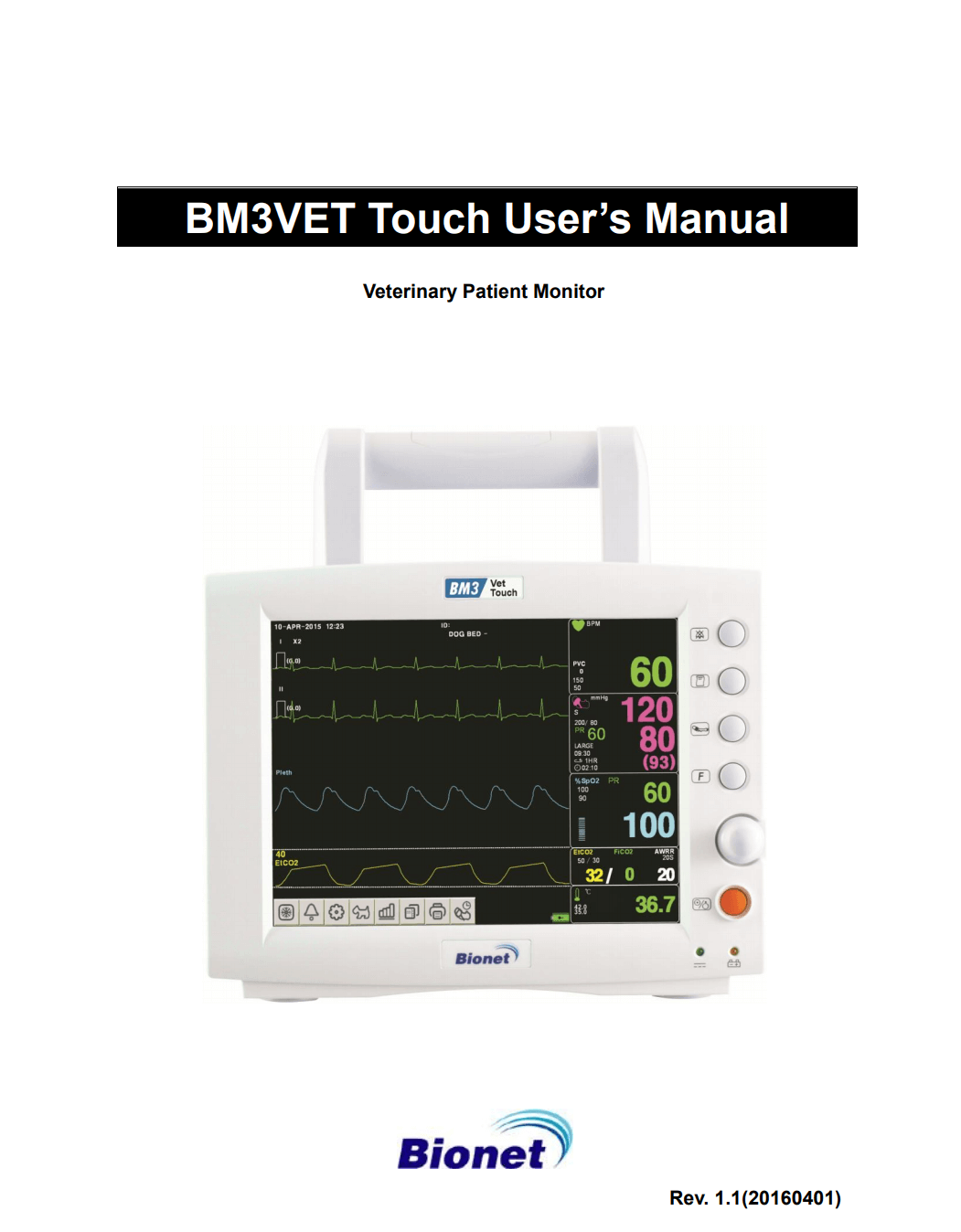 Bionet bm3 vet manual 2017